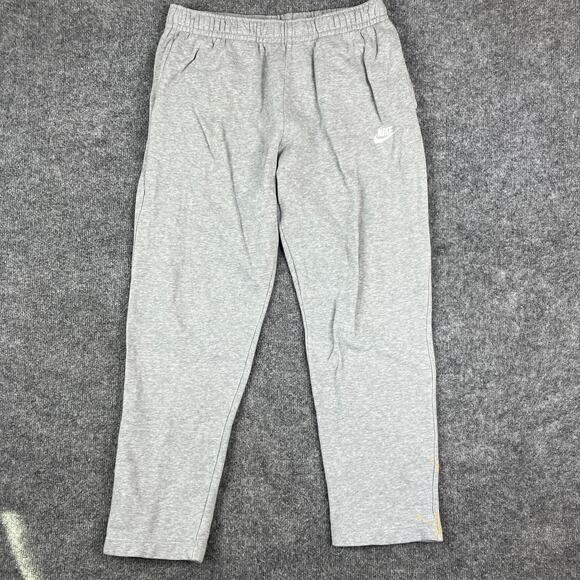 Nike Sweatpants Mens Size M Gray Jogger Lounge Athletic Fit Drawstring Logo - Picture 1 of 11
